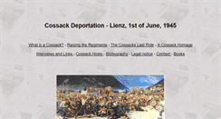 Desktop Screenshot of cossacks-lienz.net