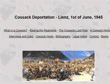 Tablet Screenshot of cossacks-lienz.net